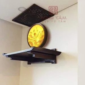 Mẫu bàn thờ treo tường gỗ gụ đẹp TT04