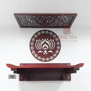 Bàn thờ gỗ gụ được rất nhiều người yêu thích