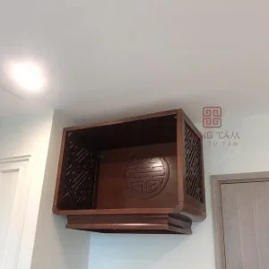 Mẫu bàn thờ treo tường vách ngăn đẹp TT11