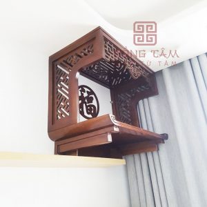 Mẫu bàn thờ treo tường có vách ngăn TT16