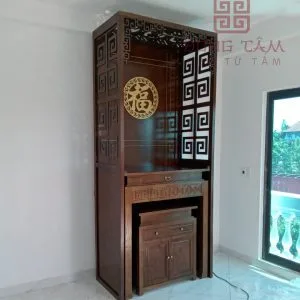 Mẫu vách ngăn CNC phòng thờ hiện đại VN23