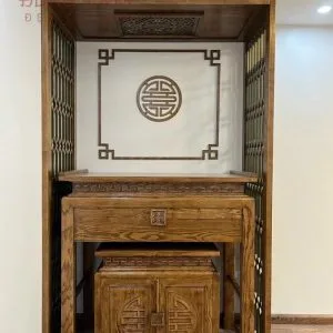 Mẫu vách ngăn CNC phòng thờ hiện đại - VN19
