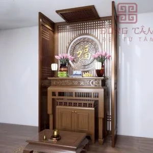 Mẫu vách ngăn CNC phòng thờ hiện đại VN20