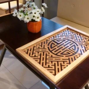 Tấm chống ám khói 41x61cm màu Vàng chữ Thọ