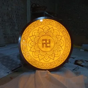 Tranh trúc chỉ mẫu Mandala T3