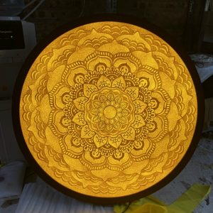 Tranh trúc chỉ mẫu Mandala T5