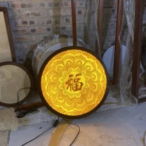 Tranh trúc chỉ mẫu Mandala T6