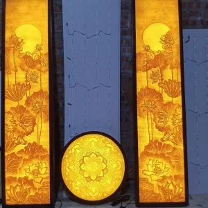 Tranh trúc chỉ trang trí phòng thờ T14