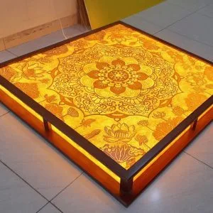 Đèn trần trúc chỉ phòng thờ sang trọng T17