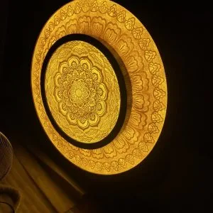 Đèn trần trúc chỉ phòng thờ sang trọng  T16