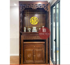 Kích thước bàn thờ chung cư nên được lựa chọn kỹ tránh phạm phong thủy