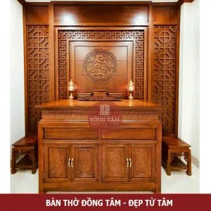 Mẫu bàn thờ đứng và vách cnc