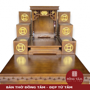bàn thờ thần tài đồng tâm