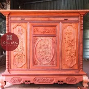 Mẫu tủ thờ đẹp, tủ thờ gỗ, tủ thờ hiện đại TT01