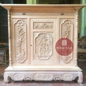 Mẫu tủ thờ đẹp, tủ thờ gỗ, tủ thờ hiện đại TT06