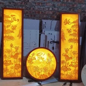 Tranh trúc chỉ trang trí phòng thờ T20