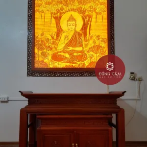 Tranh trúc chỉ Đức Phật Thích Ca Mâu Ni