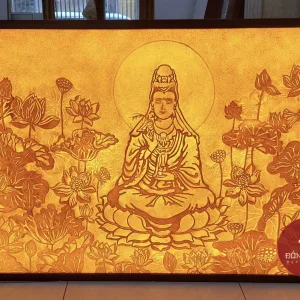 Tranh trúc chỉ Phật Bà Quan Âm