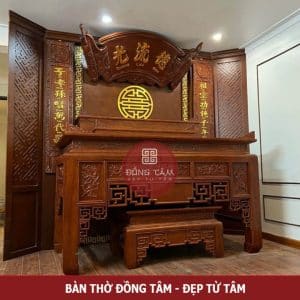Bàn thờ gỗ hương có tốt không cách chọn bàn thờ theo phong thủy