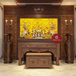 Vách CNC phòng thờ cao cấp VN14