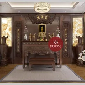 Vách CNC phòng thờ cao cấp VN10