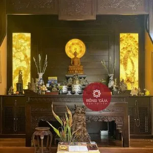 Vách CNC phòng thờ cao cấp VN15