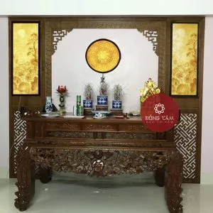 Vách CNC phòng thờ cao cấp VN02