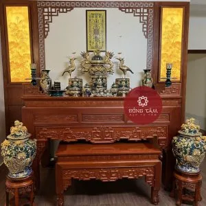 Vách CNC phòng thờ cao cấp VN03