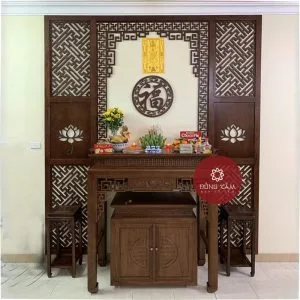 Vách CNC phòng thờ cao cấp VN05