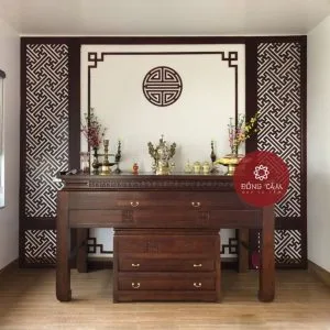 Vách CNC phòng thờ cao cấp VN06