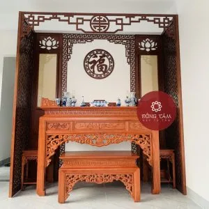 Vách CNC phòng thờ cao cấp VN07