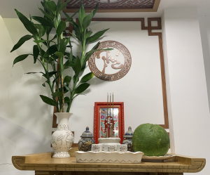 Các vật phẩm được bài cúng trên bàn thờ ông táo vào ngày thường