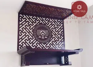 Trang thờ phật hay còn được gọi là bàn thờ treo tường